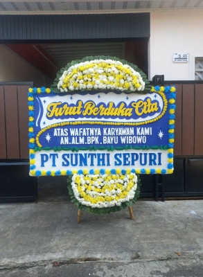 Papan Bunga Duka di Mabar Hilir
